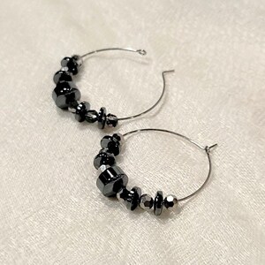 Black Hematite Earrings