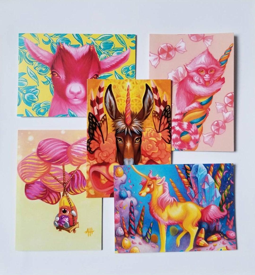 Card Set 1, Touch of Cute Note Cards, Stationary, Happy Snail Mail