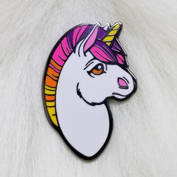 Unicorn Enamel Pin By Angel Hawari Ombre Unicorn Sunset Etsy