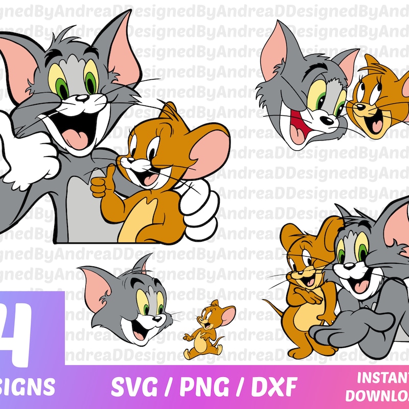 Tom Vector Sticker Tom Jerry Stickers - Etsy