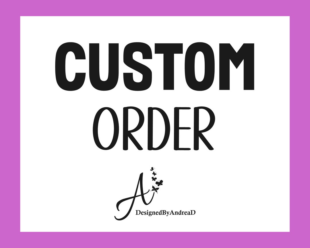 CUSTOM ORDER Etsy