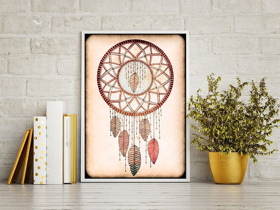 Original Drawing Dreamcatcher 8.5x12 up to | Etsy