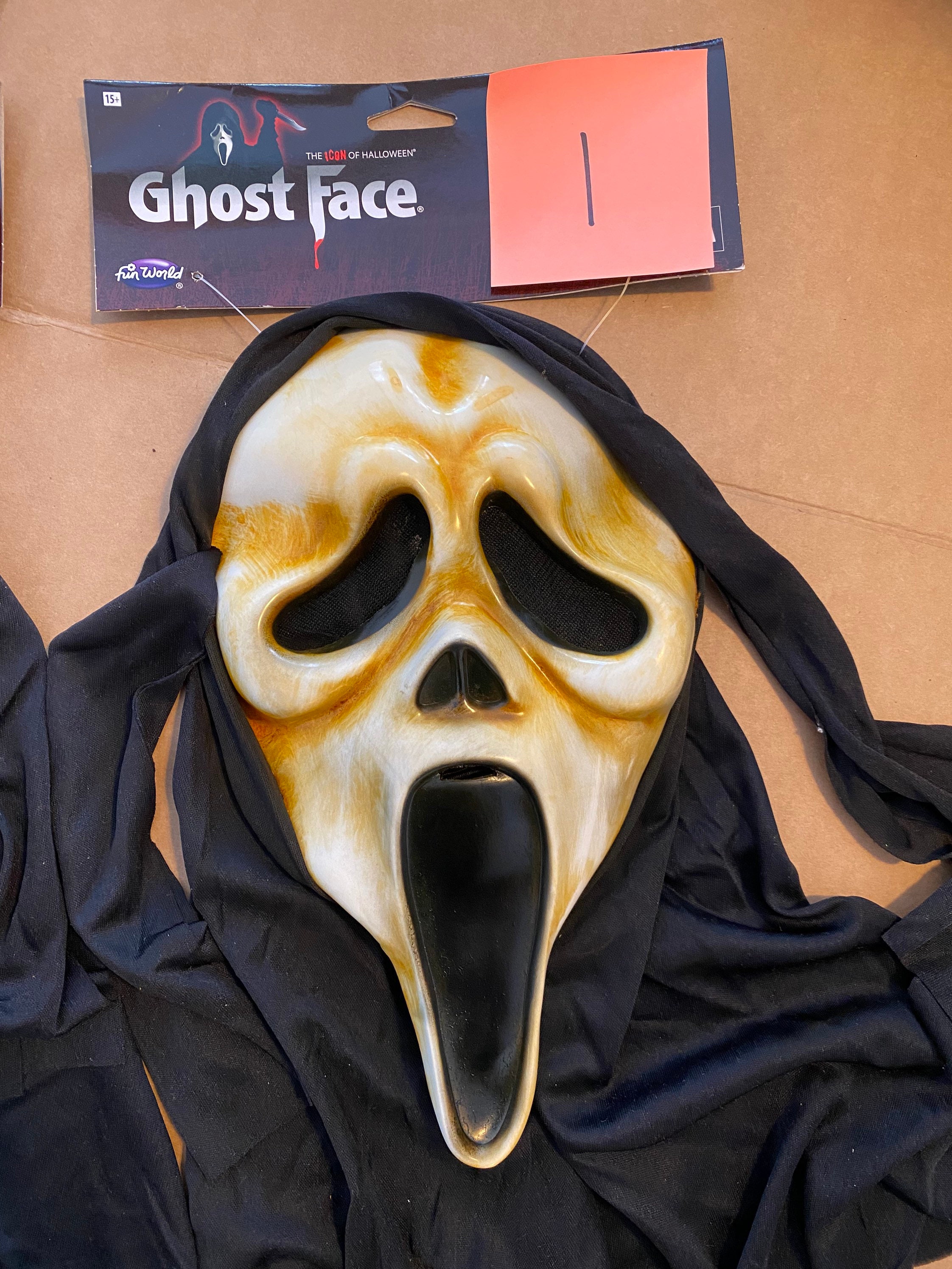 Fun World Officially Licensed Scream VI Ghost Face Aged Mask Costume  Accessory