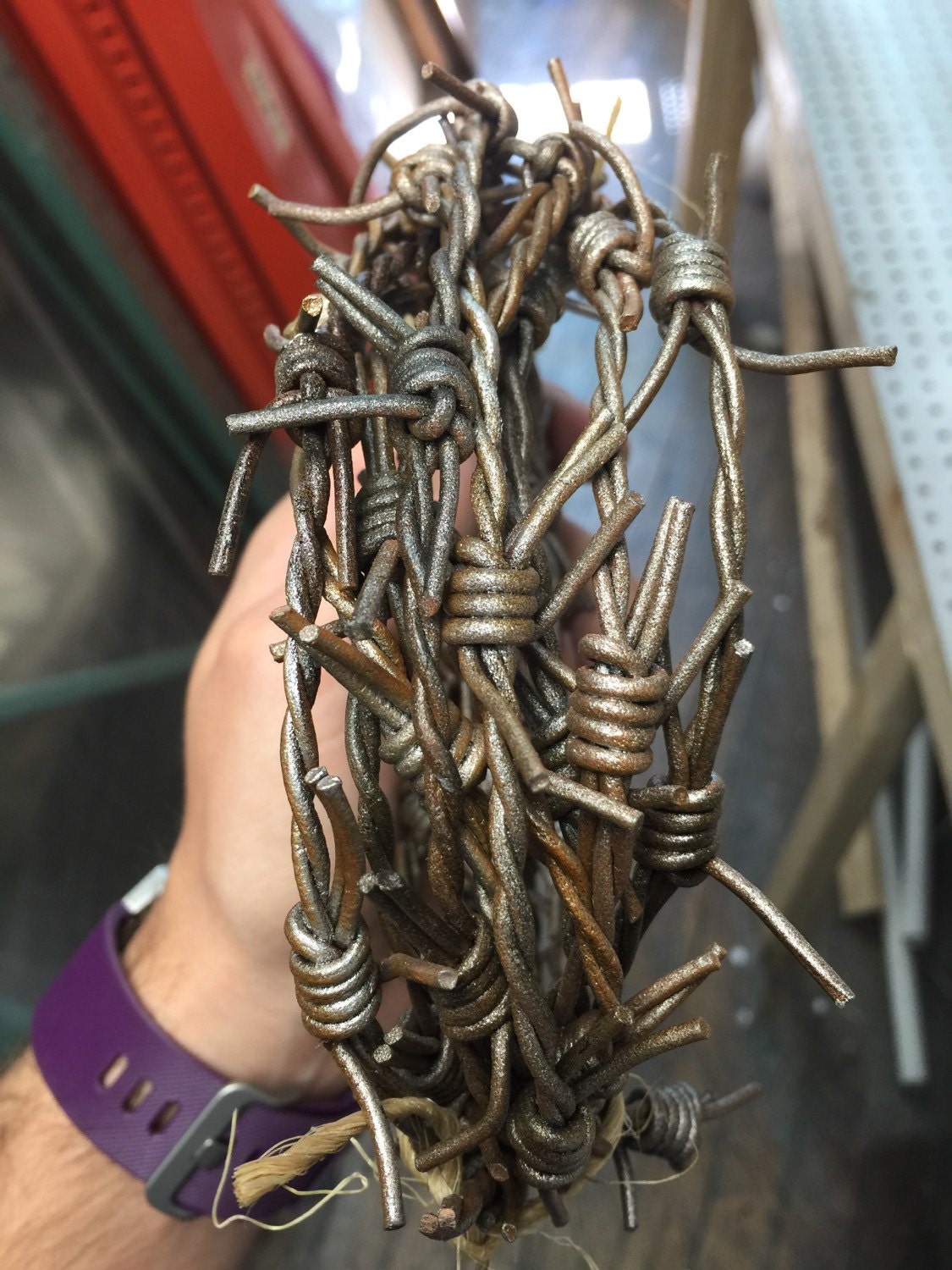 Wicked Wire Special Effects Barbed Wire 12 Foot Halloween Rust Version Etsy