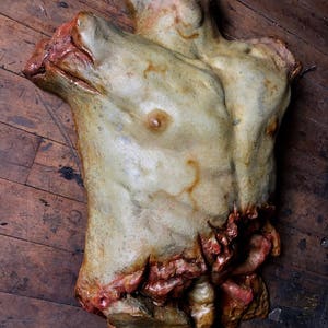 Homens Mortos Não Contam Histórias Halloween Atração Assombrada Torso Peito Adereço Sangrento