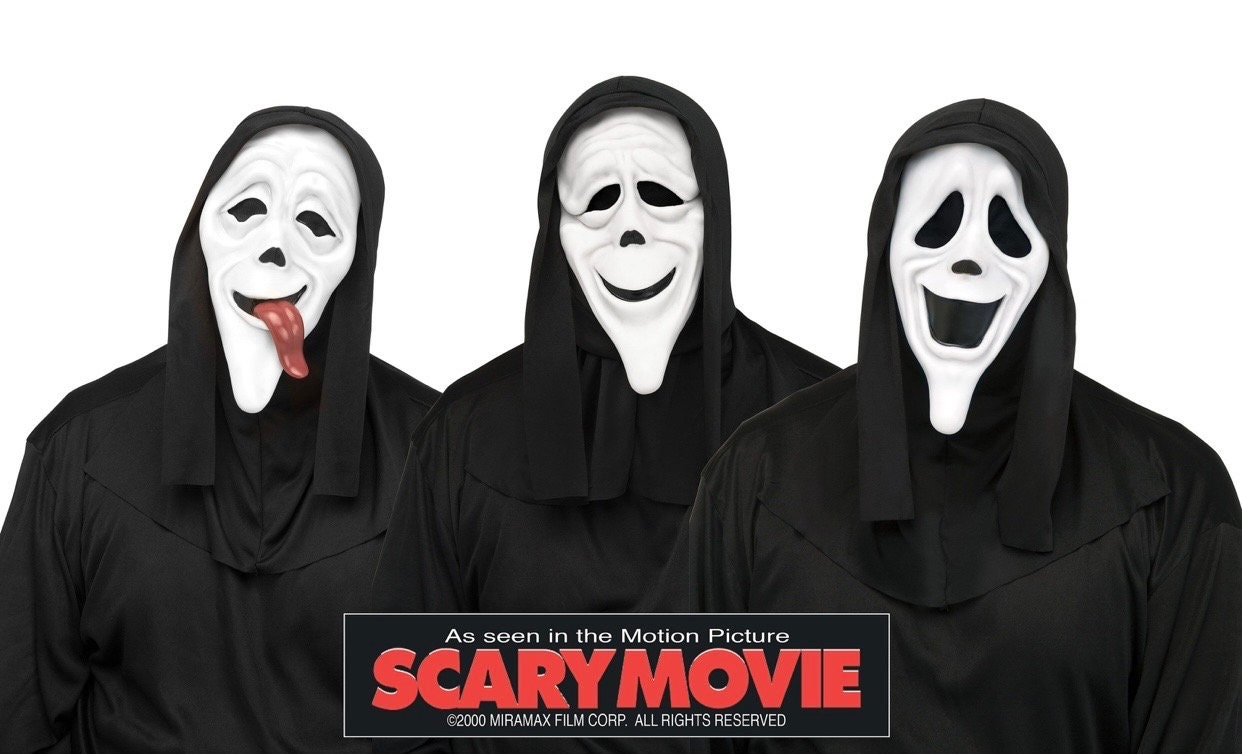 Stoned Scary Movie Ghost Face Mask Halloween Movie Scream Spoof Mask