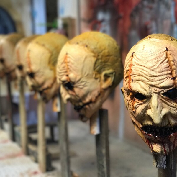 Cornelius Halloween Demon Scarecrow Adult Latex Mask