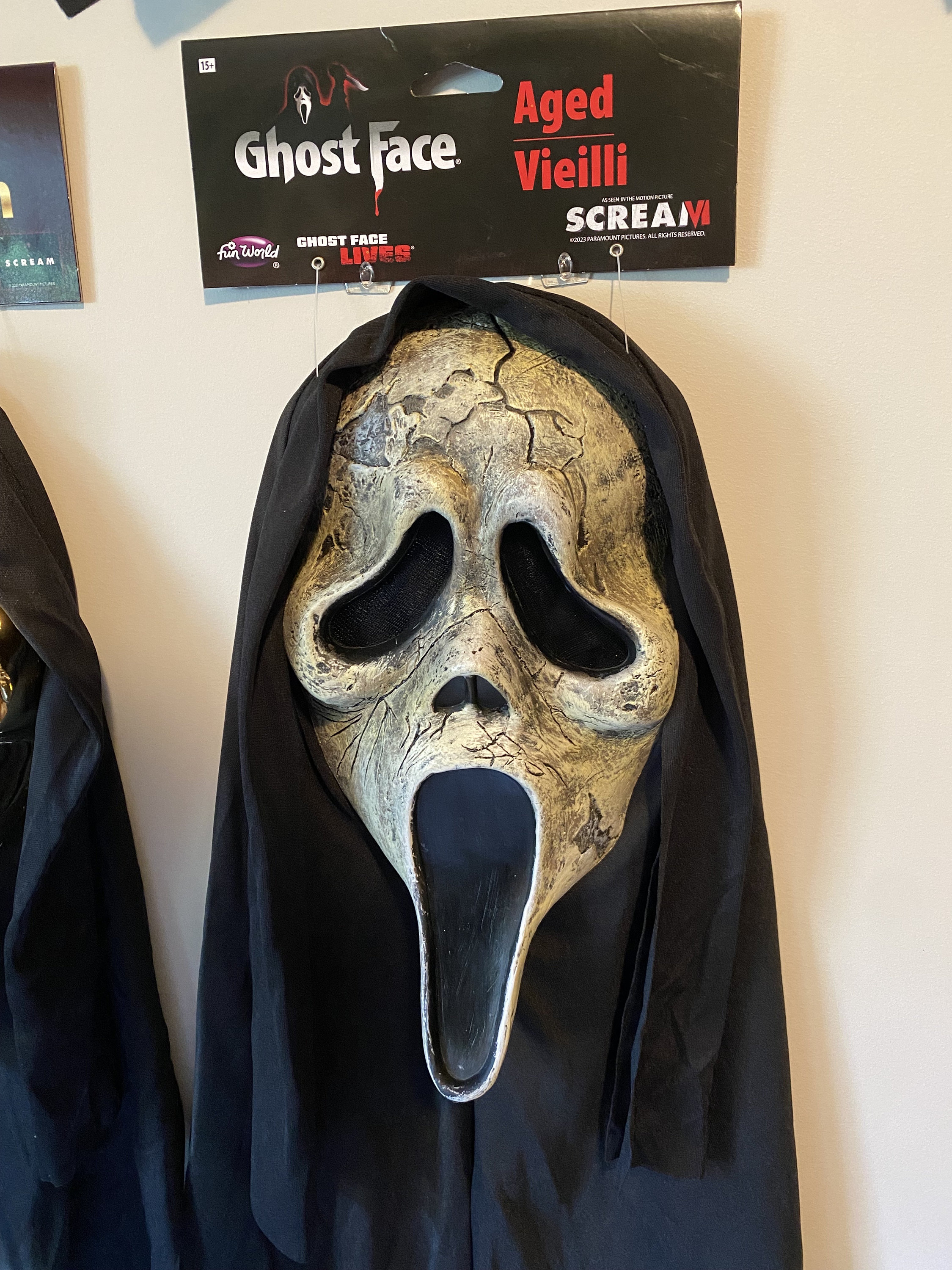 Scream 6 Ghost Face Mask aged Funworld 