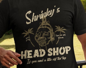 Funny Shrunken Head T-Shirt, Weirdcore Headshop Parody