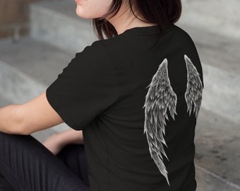 Angel Wings Graphic Tee, Dark Academia Clothing