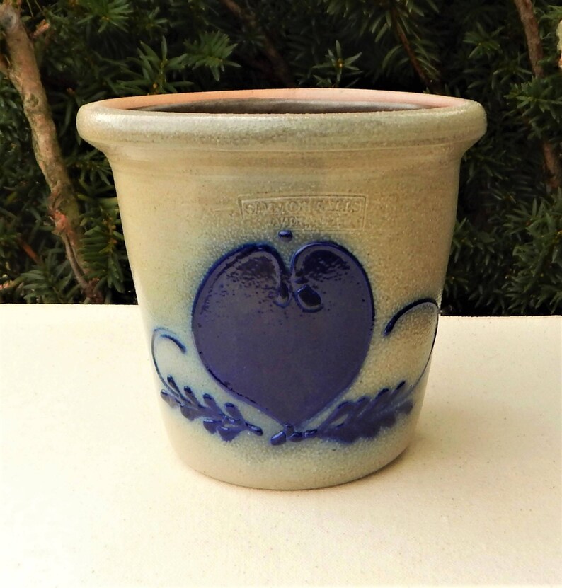 Salmon Falls Pottery Vase Bowl Vintage 80s Salt Marsh Etsy