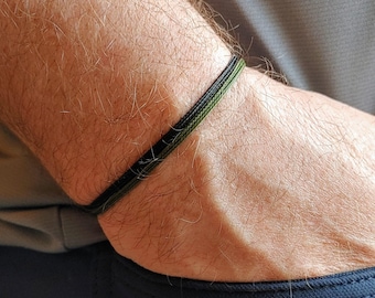 Minimalist Cord Bracelet, Waterproof Nylon Surfer Bracelet, Men's Gift