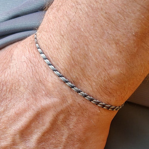 Minimalist String Bracelet for Men Adjustable Waterproof Etsy