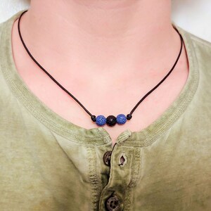 Kids Colorful Lava Necklace Aromatherapy Diffuser Jewelry for Children Anxiety and Stress Relief Necklace image 2