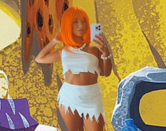 Wilma Flintstone Costume, The Flintstones Costume, Flintstones Dress Halloween Costume, Cosplay Flintstone Costume