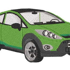 Digital file for machine embroidery Ford Focus RS car design