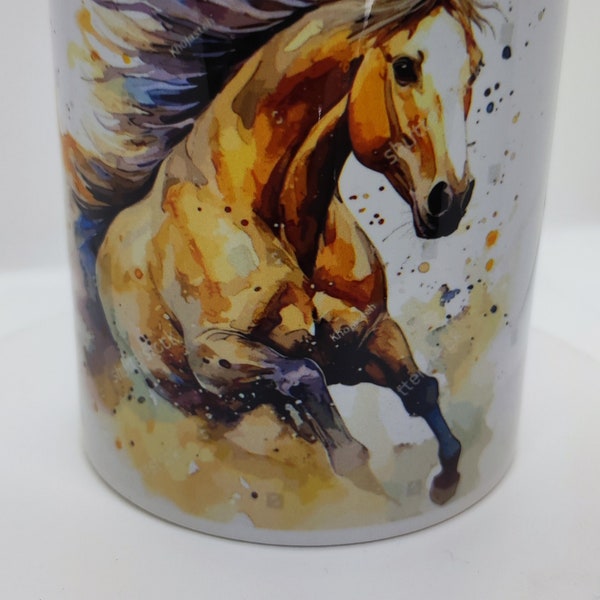 Coffret un mug et une serviette cheval réaliste