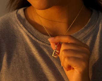 Alphabet Letter Charms A-Z, Gold Filled and Silver Initial Pendants for DIY Necklace Bracelet Jewelry Making, Personalized Gift Idea, CP2069