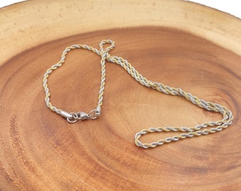 Stainless Steel Rope Chain Necklace Bracelet Men Women, Ready to Use 24" Rope Chain, Thickness 3mm, CH266