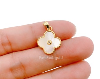 Clover Charms,Four leaf clover charms,Enamel charms Clover Pendant,Jewelry Supplies,alloy charms,alloy pendant,Black,gold