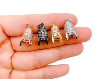 12 pc Rocket Alloy charm very high quality..Perfect for jewery making and other DIY projects space rocket charm Rocket charm