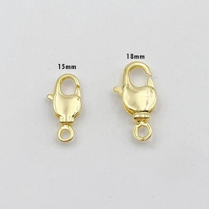 18mm 22K Gold Swivel Karabinerverschluss, dicke 22K Gold Karabinerverschluss Karabinerverschluss Armband Halskette Schmuck machen Versorgung,CL475