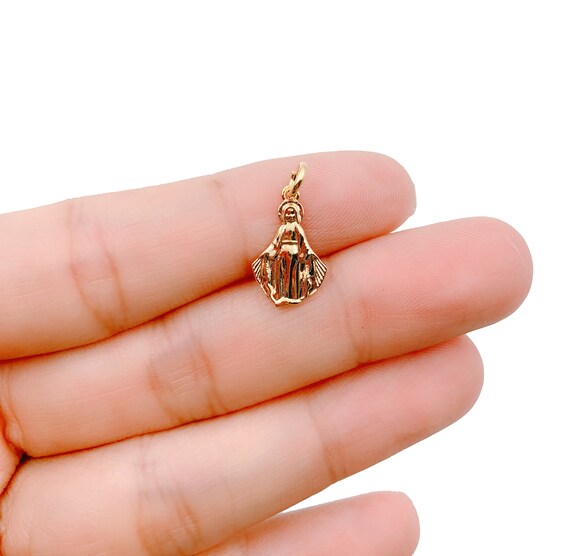 Collana con ciondolo medaglia di Vergine Maria per donne e