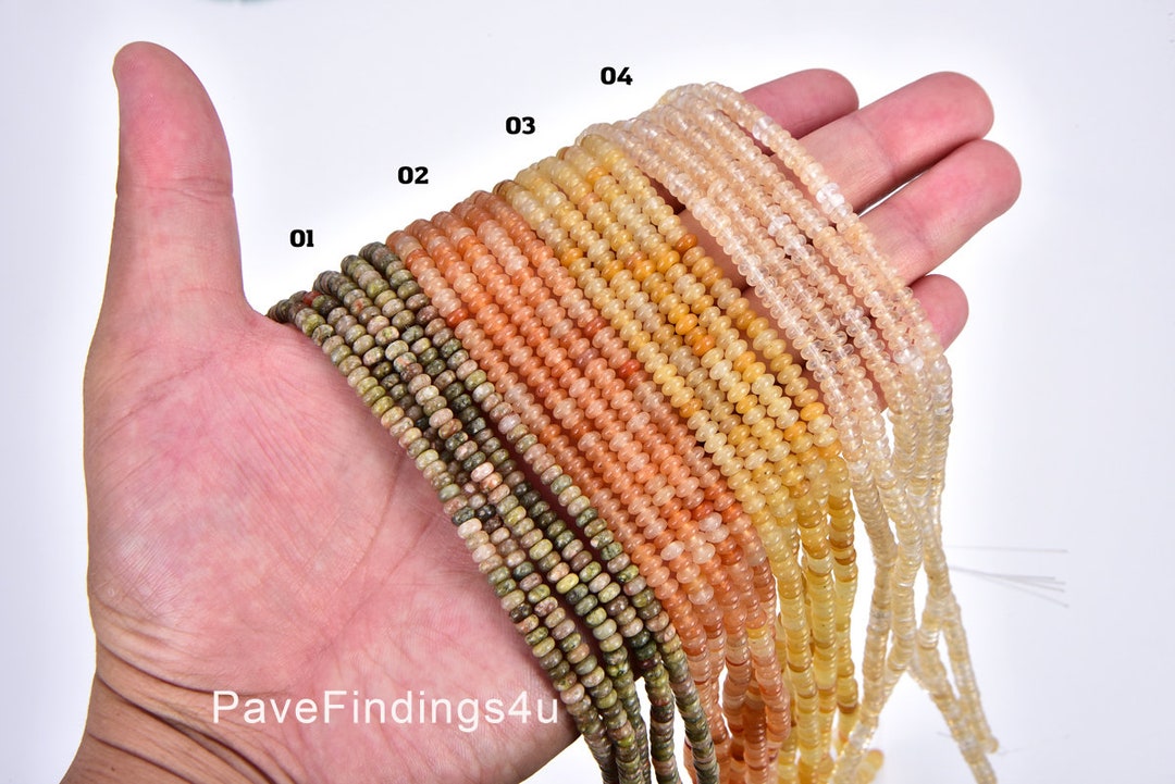 Pink Opal Peach Agate Yellow Agate Quartz Beads, Great Quality Gemstone