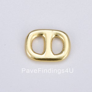 Dainty Soda Pop Tab Charm, Gold Filled Soda Pull-Tab Pendant for Necklace Bracelet Earring Jewelry Making Supplies, 11x8mm, CP1878