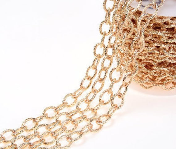 Gold Oval Thick Heavy Chain, WholeSale Chain,  Open Jump Ring Oval Paperclip Gold Chain, Unfinished Chain, DIY Jewelry Making, CH135