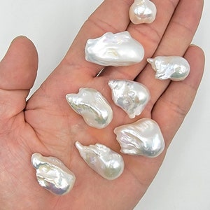 Fresh Water Pearl Charms, Baroque Pearl Charms, Natural Fresh Pearl Charm Necklace Pendant, 26x24mm/30x25mm PRP674