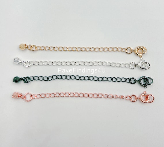 S1185 Catene Di Prolunga In Acciaio Inossidabile Placcato In Oro 18 - Foto 10