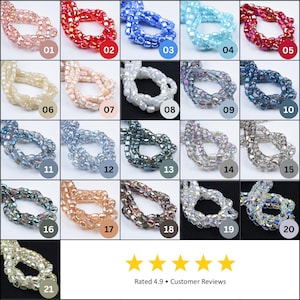 Cylinder Shape 8mm Shiny Colorful Faceted Crystal Glass Loose Beads For Jewelry Making DIY Crafts Findings 14-20&quot; Strand ORG224
