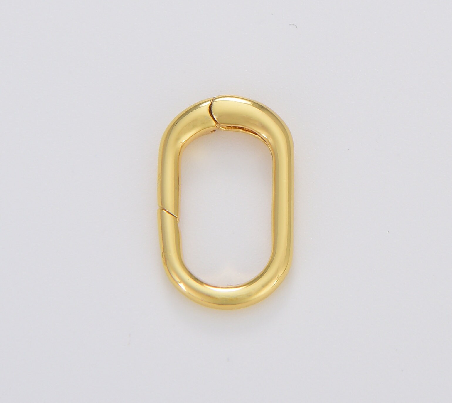 Carabiner Spring Push Clasp, Gold Filled Spring Gate Clasp ...