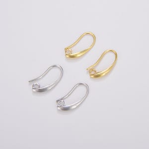 Niedliche Ohrring Haken, Nickel frei Bleifrei 19 x 11 mm, Gold Filled Ohrringe Schmuckkomponente, Ohrringkomponente, Ohrringherstellung, ER019
