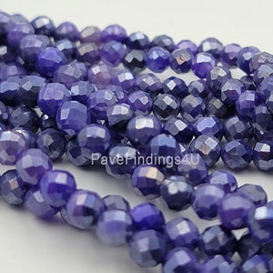 AAA Micro Sfaccettato Naturale Lavanda-Blu Mystic Moonstone Branelli Allentati Gemma Naturale Perline 3mm 14&quot; Full Strand PRP487
