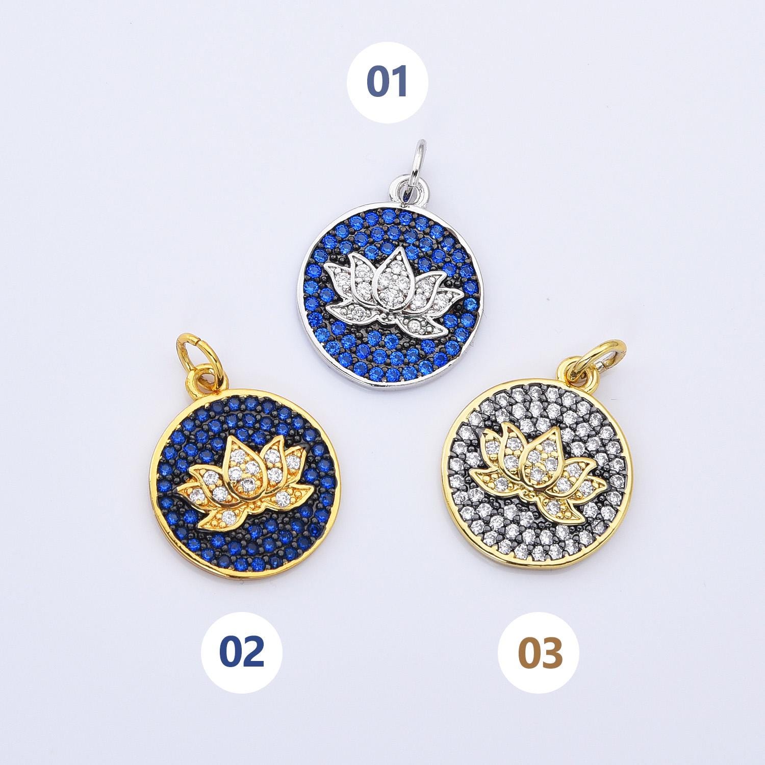 THOMAS SABO Charm-Einhänger Charm Lotusblüte Vergoldet - Connect, Mit
