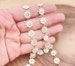 Daisy Flower Enamel Chain by Yard, Gold Filled 10mm Flower Chain by Foot, Jewelry Supplies, Craft Supplies, CH269