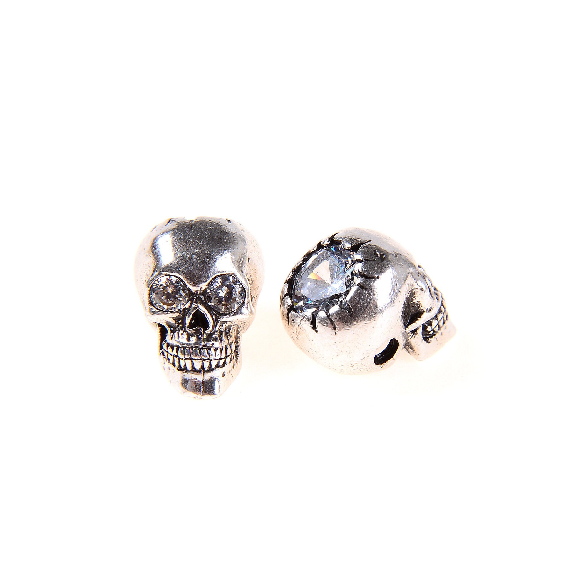 Pandahall 200 Perline Di Vetro A Teschio, Kit Fai Da Te Per Gioielli, Perline Distanziali Colorate Placcate, Idee Regalo Uniche Per Creare Collane E Braccialetti