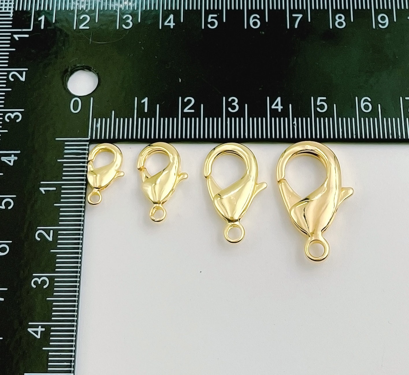 1個卸売ロブスタークラスプ 18Kゴールド、ゴールドロブスタークロー 