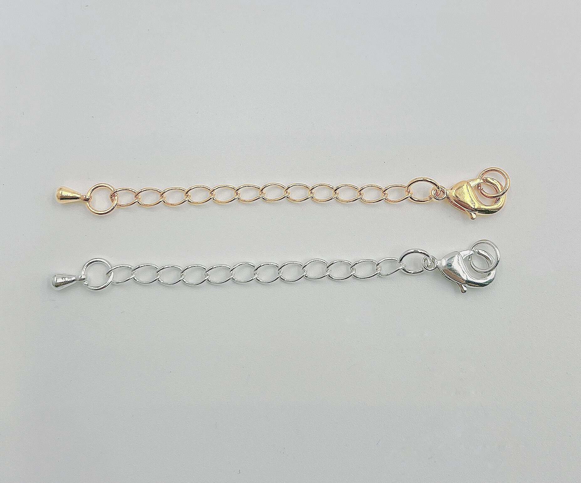 4 Pezzi Prolunghe In Oro 14k Per , Collana E Cavigliera - Foto 5