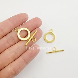 1 Set 16mm Gold Filled Toggle Clasp, Silver Toggle Clasp, OT Clasp for Jewelry Making Supply, CL522