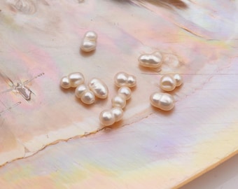 Freshwater Pearl Beads Necklace Dainty, Tiny Pearl Bead for Jewelry Making, Genuine Pearl Beads, Rice Pearl Beads 4A Grade, 2.5x3mm, FWP057