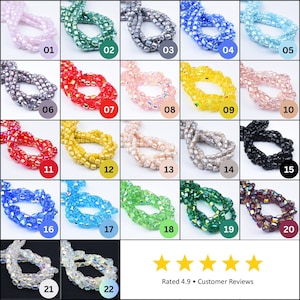 Natural Crystal Glass Bead 14-20&quot; Full Strand Gemstone Faceted Cylindrical Beads, Colorful Bracelet Beads, Glass Loose Beads 8mm, ORG232