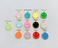 Gold Filled Enamel Happy Face Charm, 18K Gold Happy Face Charms, Smile Face charm Bracelet Necklace DIY Jewelry Making , Bulk Charm CP1311