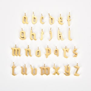 Dainty 14k Gold Personalized Initial Charm Initial Pendant, Letter Charm, Minimalist Alphabet Letter Charm, Add On Charm CP1209