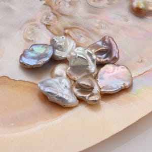 Natural Freshwater Pearl Seed Nugget Keshi Pearl Bead, High Quality Keshi Pearl Bead, Keshi Pearl, By Piece, 14mm FWP048