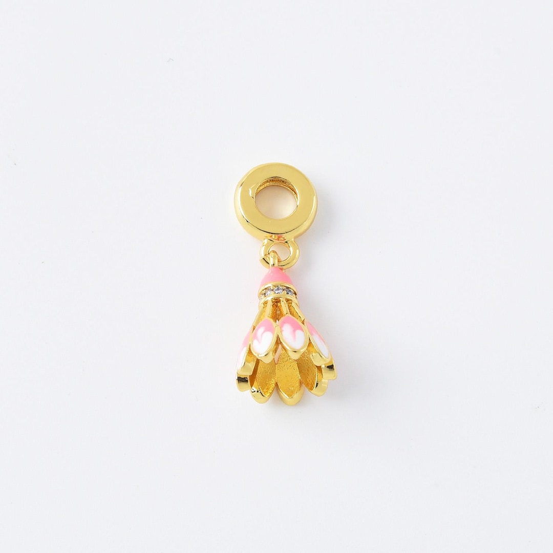 Badminton Shuttlecock Dangle Charm main image 0