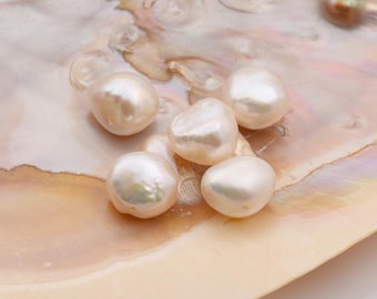 Perlas barrocas para diseño de joyería, perlas barrocas de 11 mm para la elaboración de joyas, alto brillo para collares, colgantes y pendientes FWP062