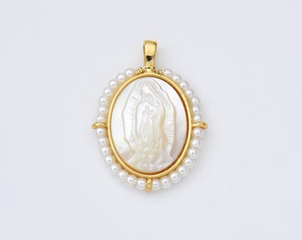 Collier Pendentif Notre-Dame De Guadalupe En Acier Inoxydable - Cœur Vierge Marie - Chaîne 40+5 Cm - Cadeau Femme - 2